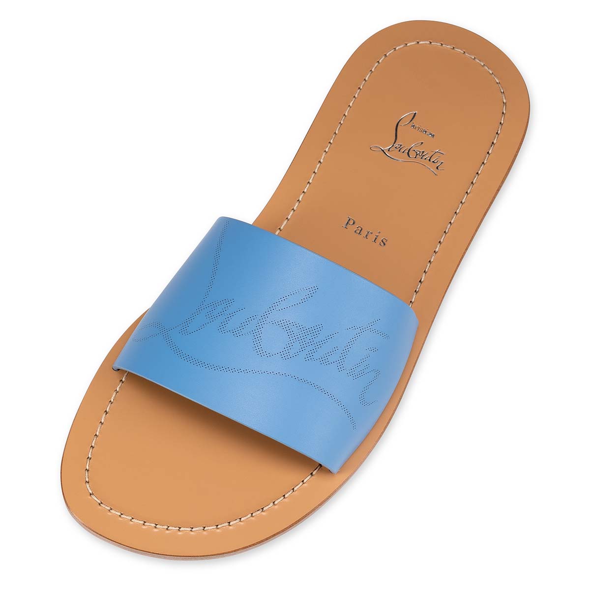 Blue Men's Christian Louboutin Coolraoul Sandals & Slides | dIXos5V2