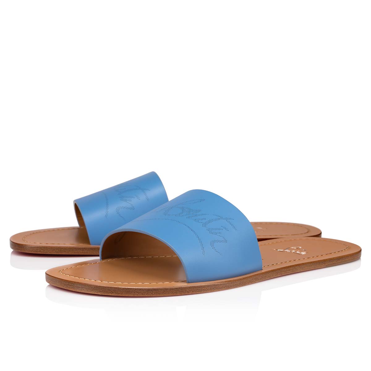 Blue Men\'s Christian Louboutin Coolraoul Sandals & Slides | dIXos5V2