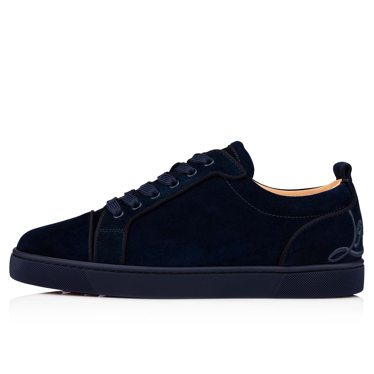 Blue Men's Christian Louboutin Fun Louis Junior Low Top Sneakers | HLpbBLNM