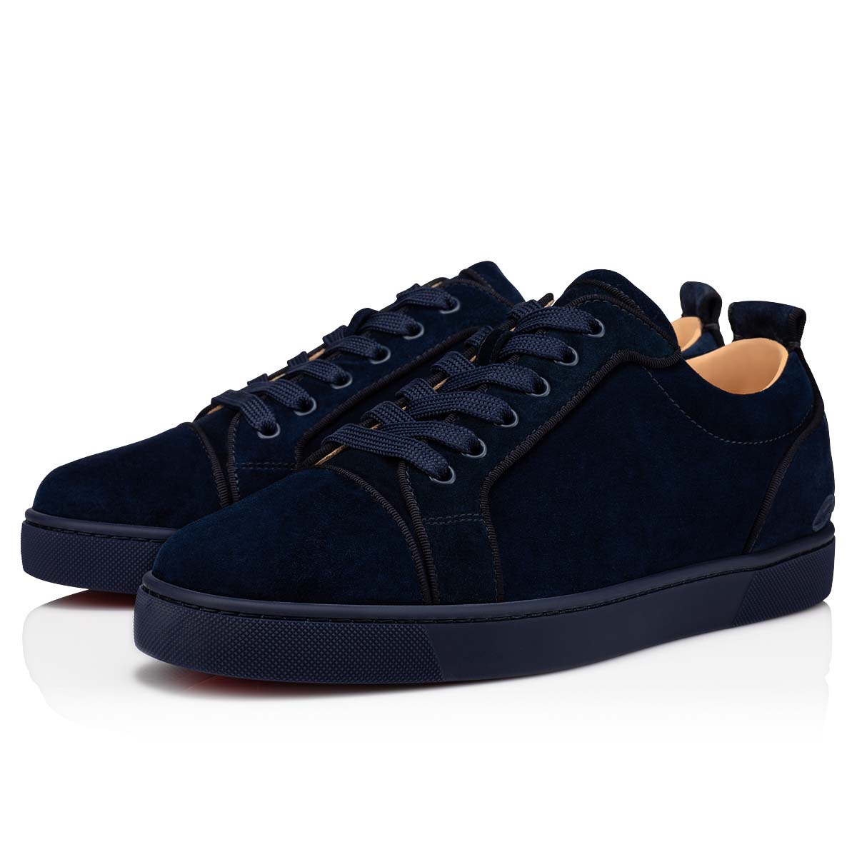 Blue Men\'s Christian Louboutin Fun Louis Junior Low Top Sneakers | HLpbBLNM