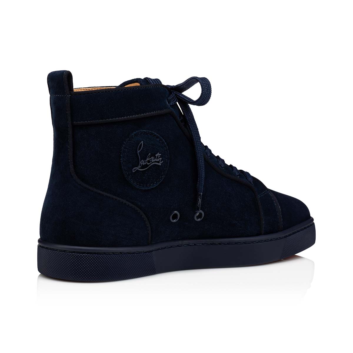 Blue Men's Christian Louboutin Louis High Top Sneakers | UHNEXYaV