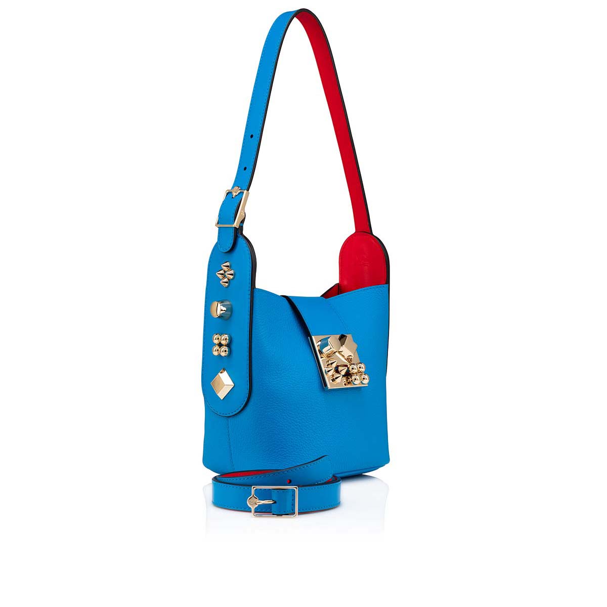 Blue Women's Christian Louboutin Carasky Mini Cross-body Bags | vCvj09xK