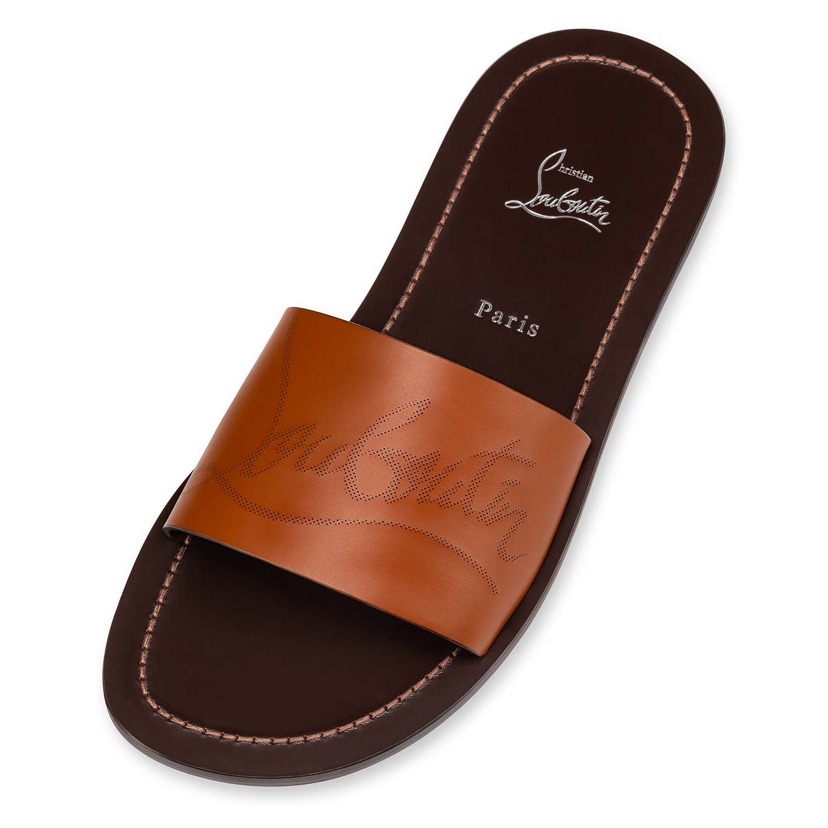 Brown Men's Christian Louboutin Coolraoul Sandals & Slides | CGx7TfEq