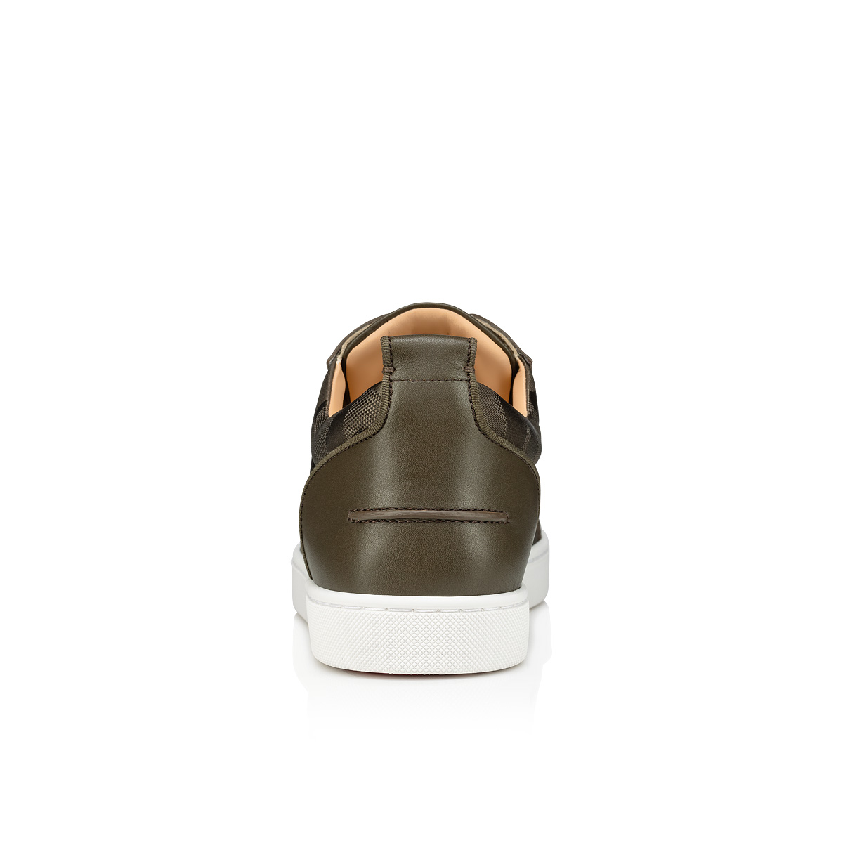 Brown Men's Christian Louboutin Louis Junior Spikes Low Top Sneakers | YwU4XpMq