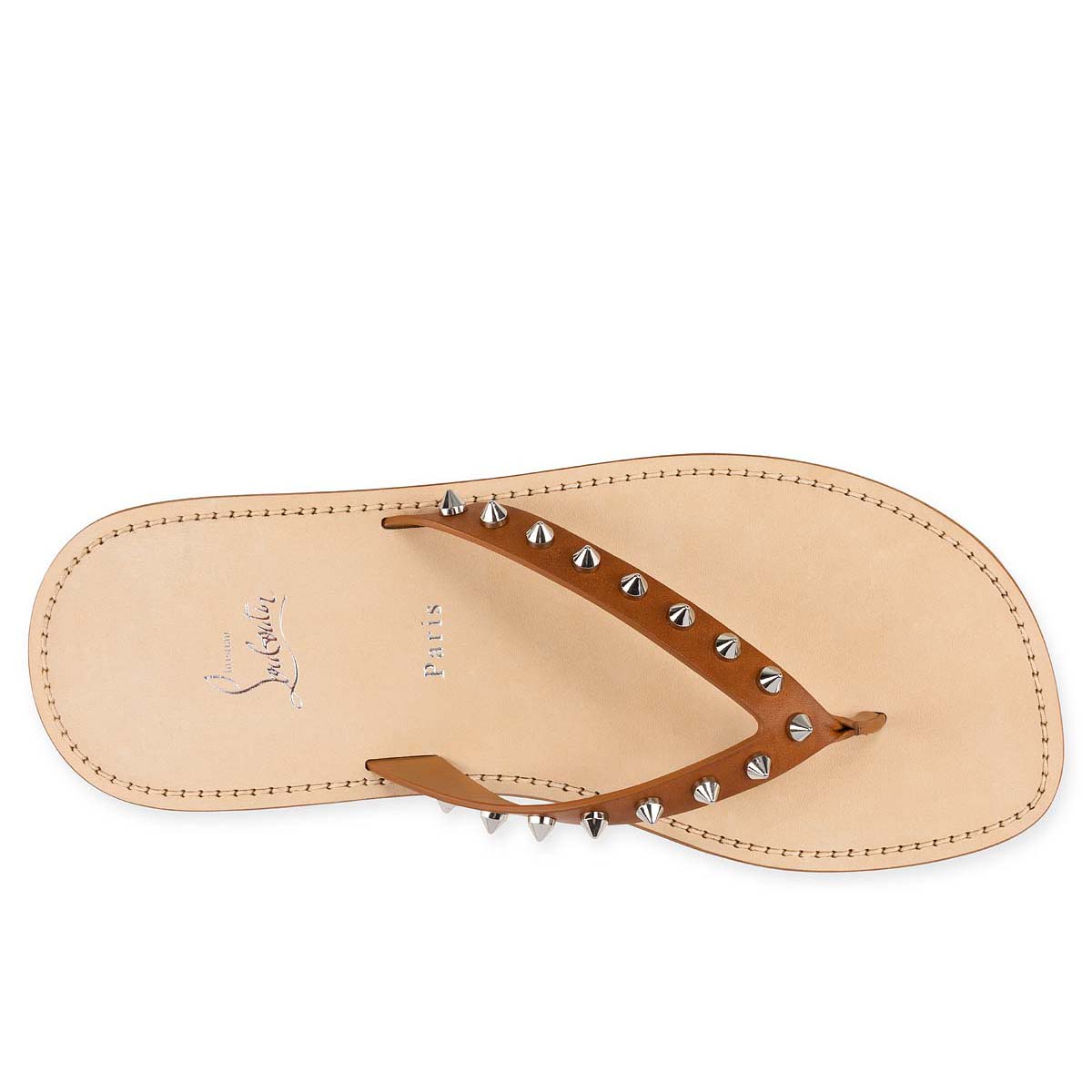 Brown Men's Christian Louboutin Louloulight Sandals & Slides | GvMK1JpF