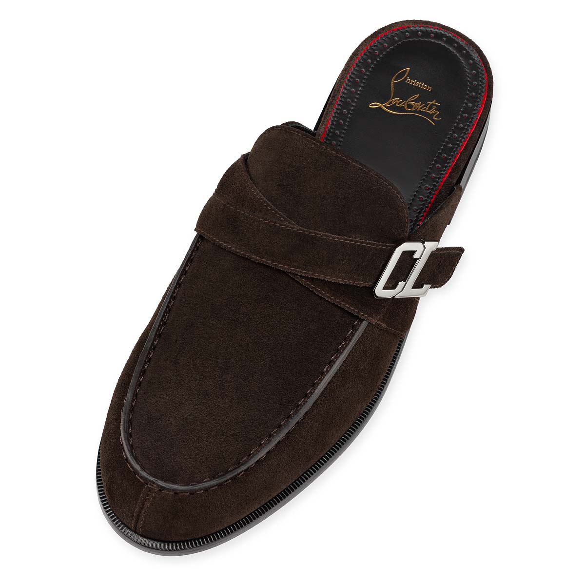 Brown Men's Christian Louboutin Muloman Loafers & Slip-ons | rldjiFuO