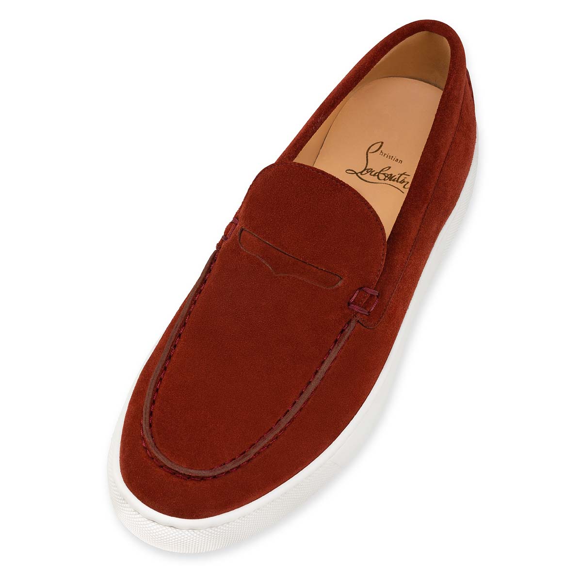 Brown Men's Christian Louboutin Paqueboat Low Top Sneakers | 3OnZCOBE