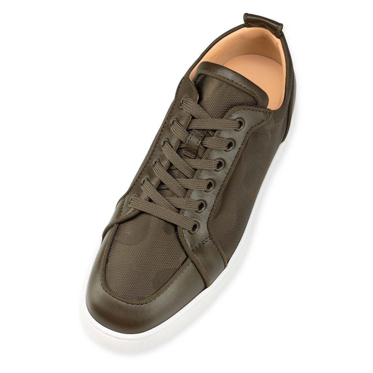 Brown Men's Christian Louboutin Rantulow Low Top Sneakers | 6tDuqQw5