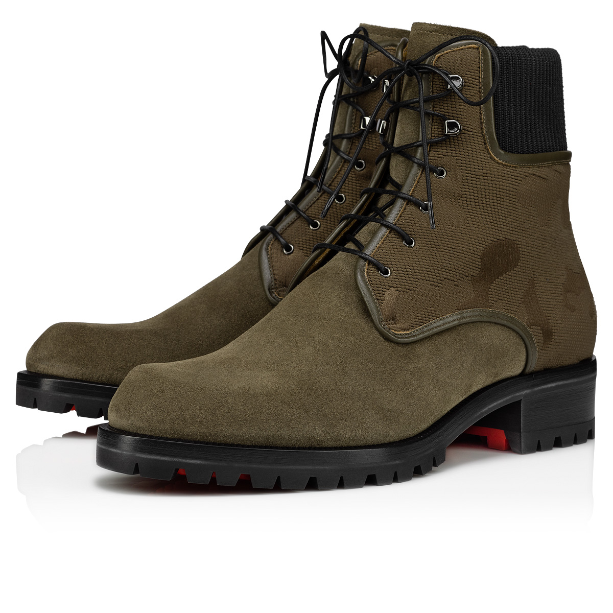 Brown Men\'s Christian Louboutin Trapman Ankle Boots | NmzJE6pX