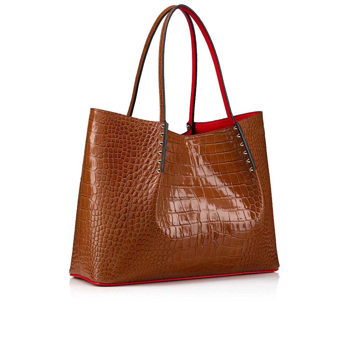 Brown Women's Christian Louboutin Cabarock Large Totes | 4GEexZZ7