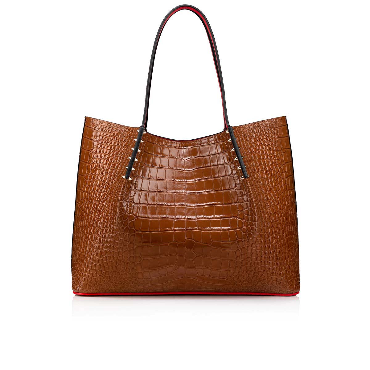 Brown Women's Christian Louboutin Cabarock Large Totes | 4GEexZZ7