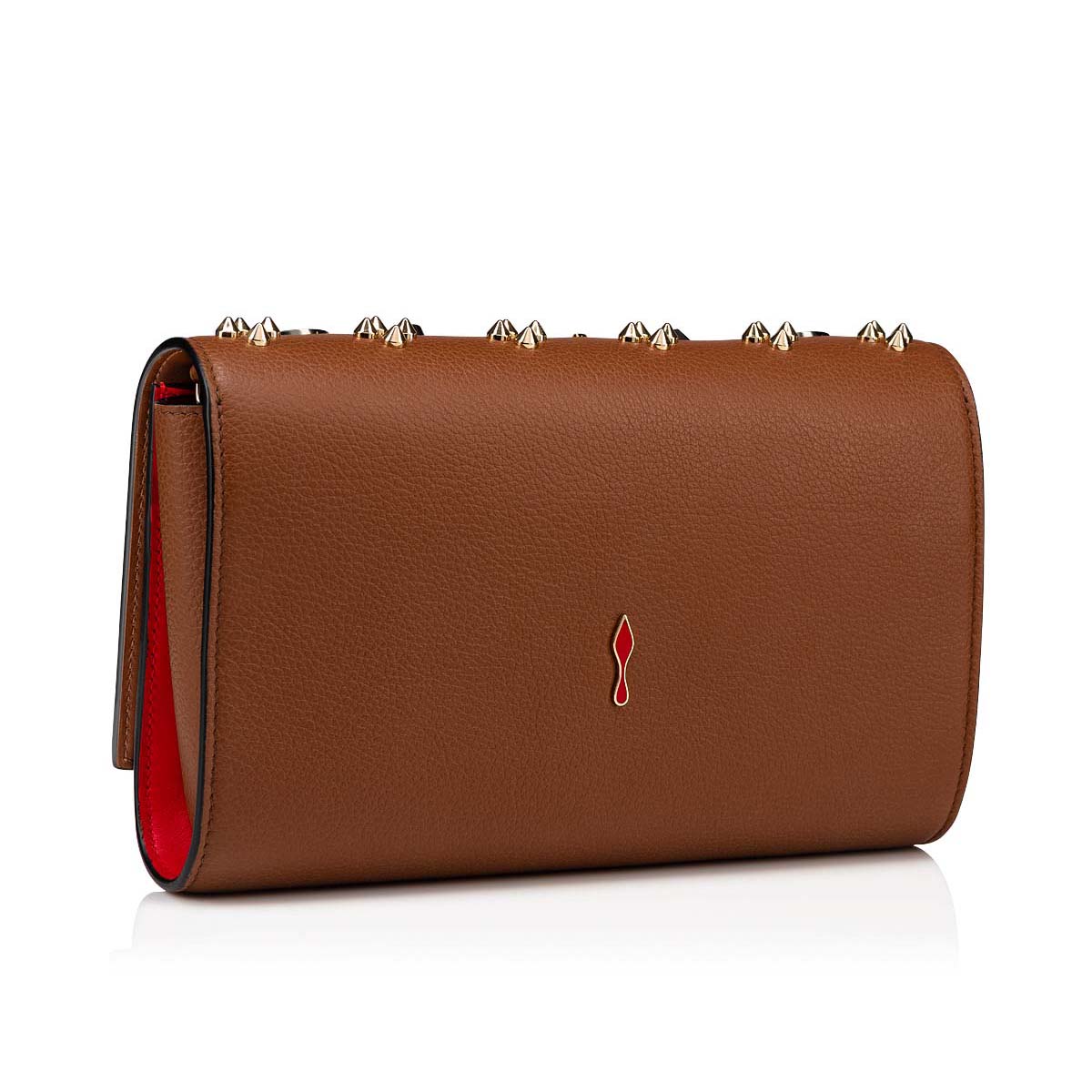 Brown Women's Christian Louboutin Paloma Clutch Cross-body Bags | 6w0KMKPc