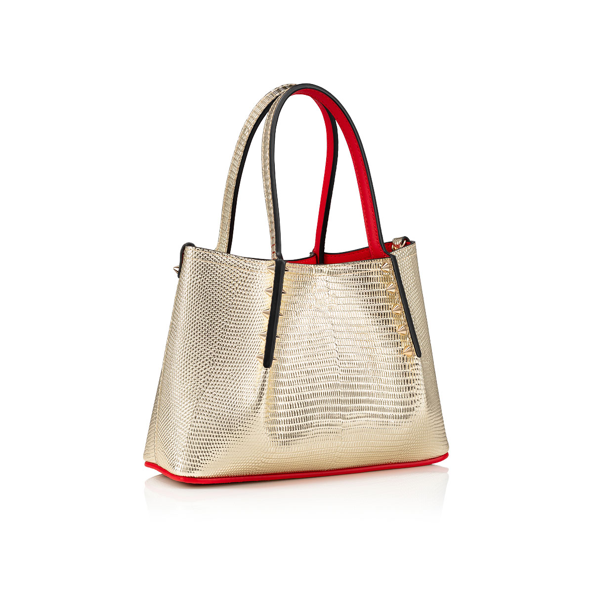 Gold Women's Christian Louboutin Cabarock Mini Cross-body Bags | RJGvVRYG