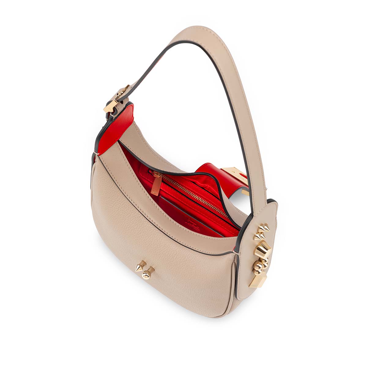 Gold Women's Christian Louboutin Carasky Mini Cross-body Bags | 2StELKmR