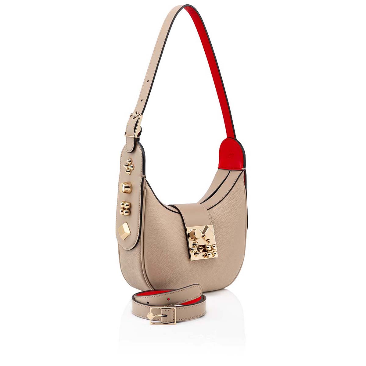 Gold Women's Christian Louboutin Carasky Mini Cross-body Bags | 2StELKmR