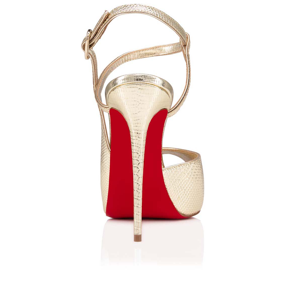 Gold Women's Christian Louboutin Jenlove Alta Platforms | 0NXxt8Pa