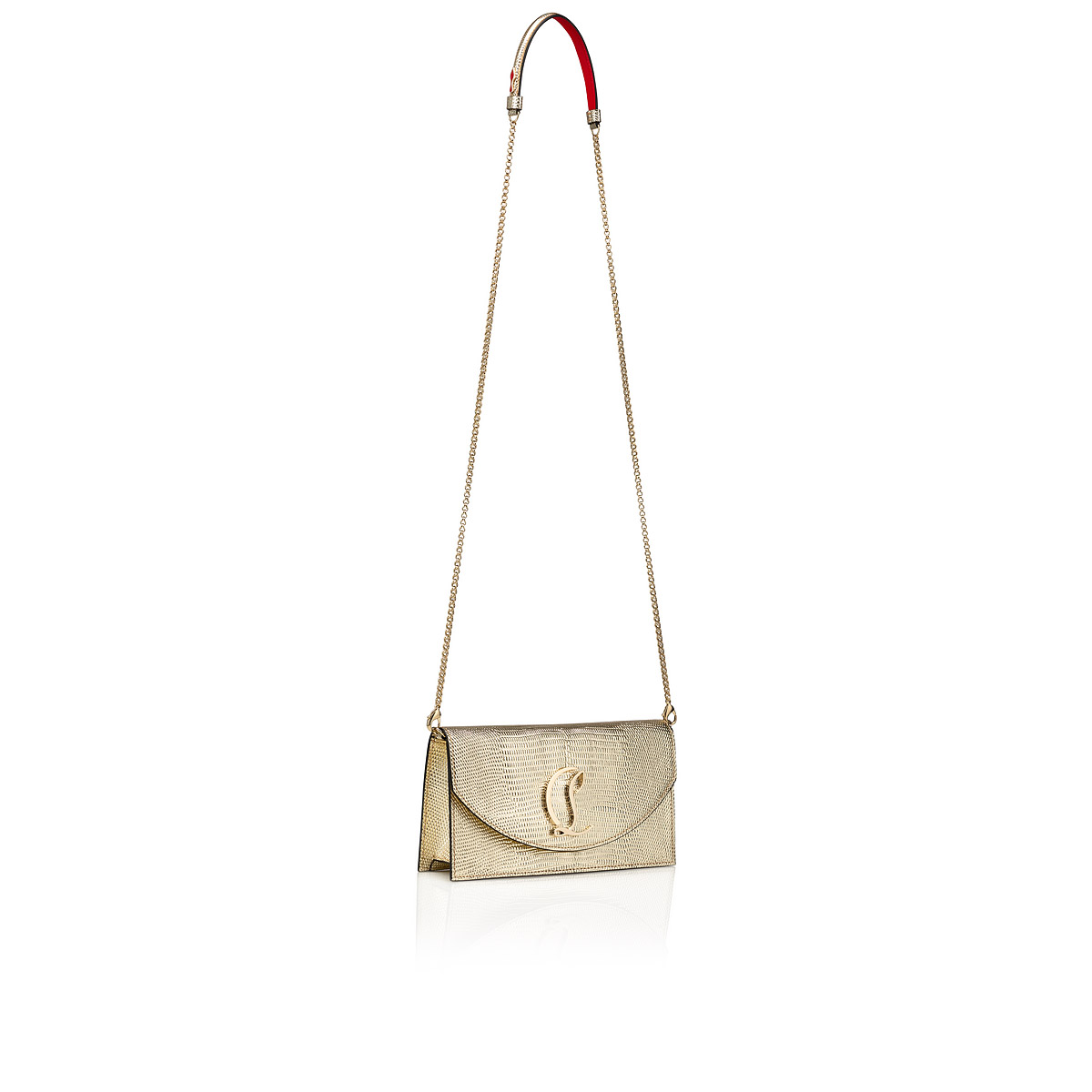 Gold Women's Christian Louboutin Loubi54 Cross-body Bags | AKGCt8nk