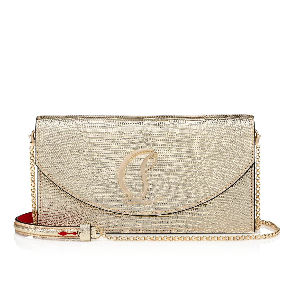 Gold Women\'s Christian Louboutin Loubi54 Cross-body Bags | AKGCt8nk