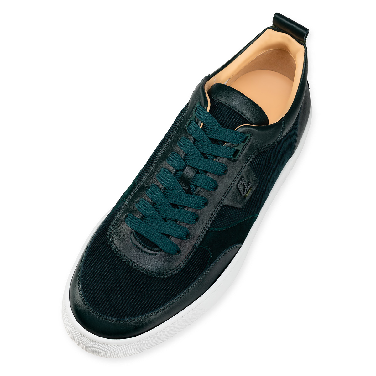 Green Men's Christian Louboutin Happyrui Low Top Sneakers | UtkrT0wz