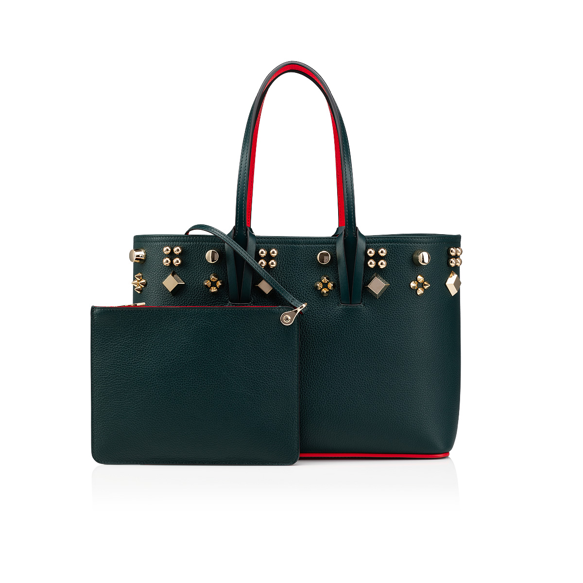 Green Women's Christian Louboutin Cabata Small Totes | JHFXLZhL