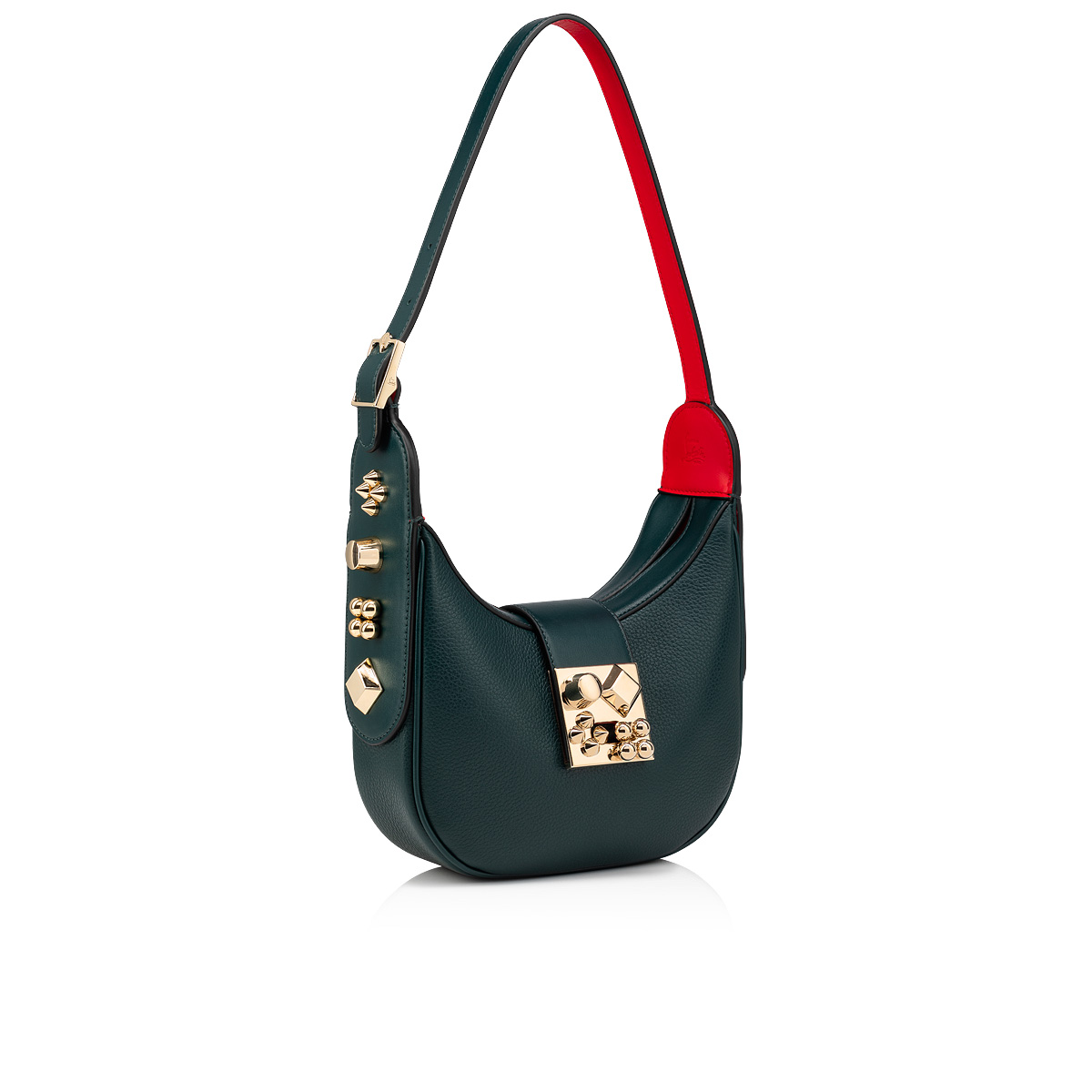 Green Women's Christian Louboutin Carasky Mini Cross-body Bags | t2mwLGl6