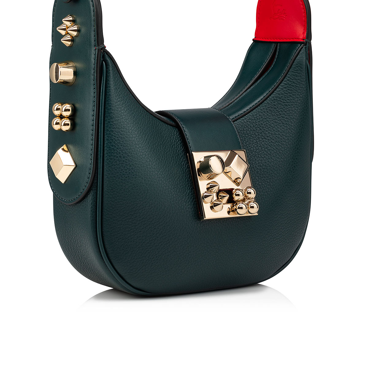 Green Women's Christian Louboutin Carasky Mini Cross-body Bags | t2mwLGl6