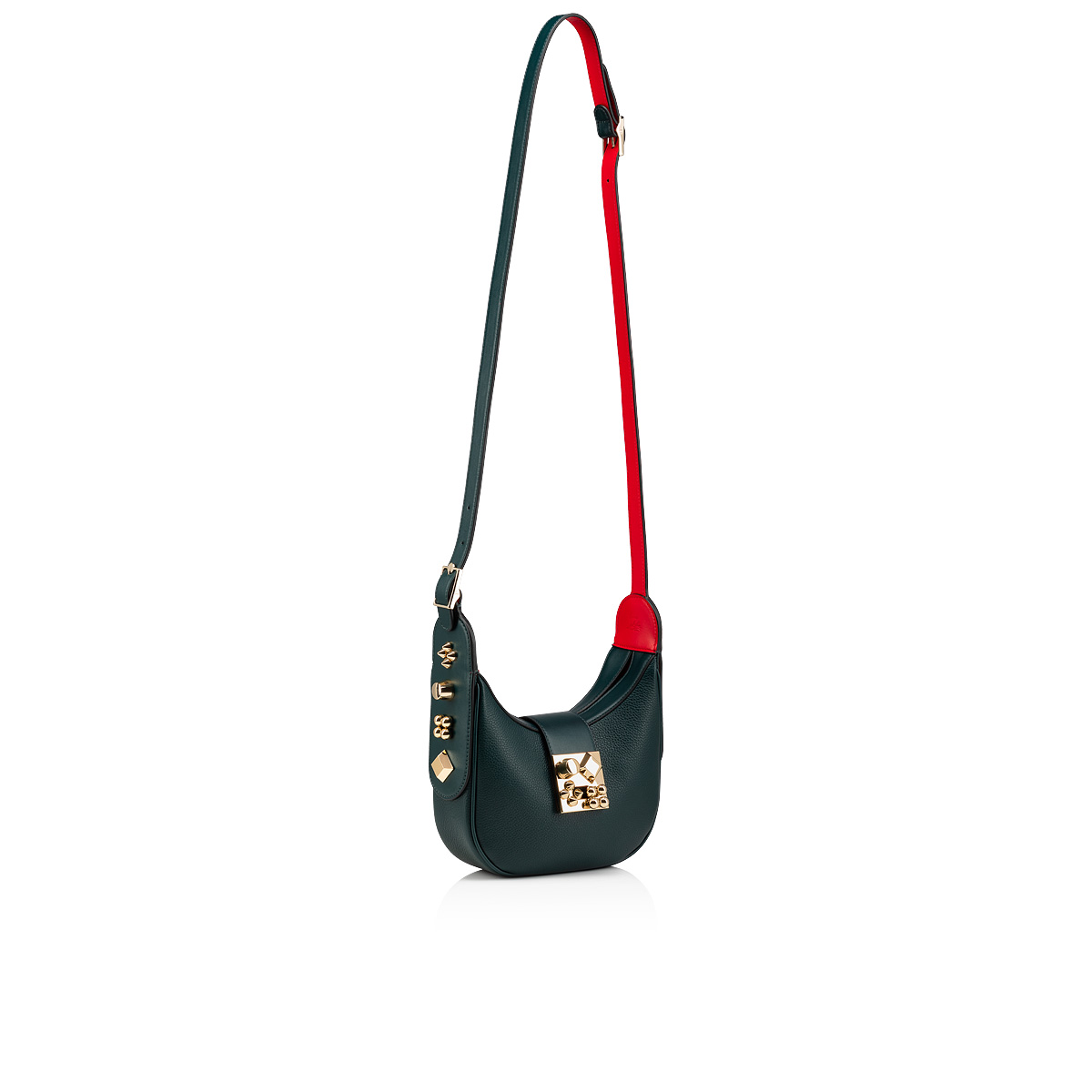 Green Women's Christian Louboutin Carasky Mini Cross-body Bags | t2mwLGl6