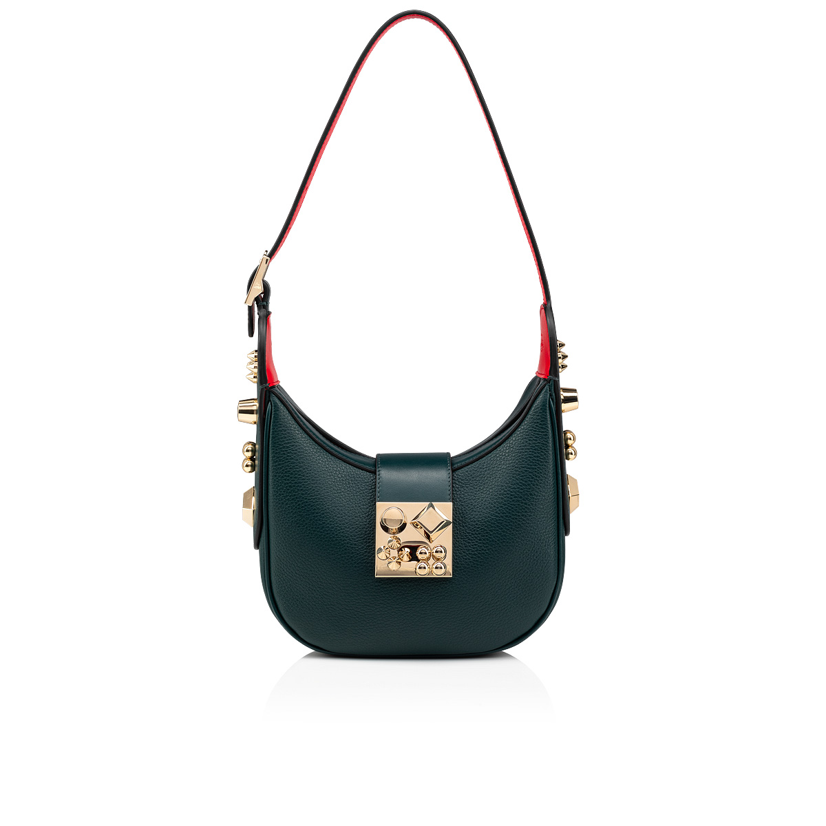 Green Women\'s Christian Louboutin Carasky Mini Cross-body Bags | t2mwLGl6