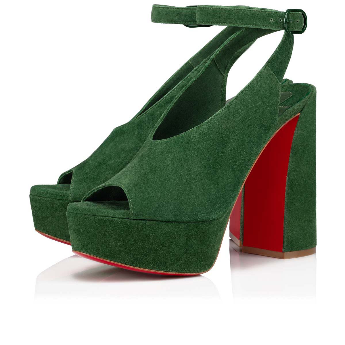 Green Women\'s Christian Louboutin Movida Irina Platforms | 6luT9kcn