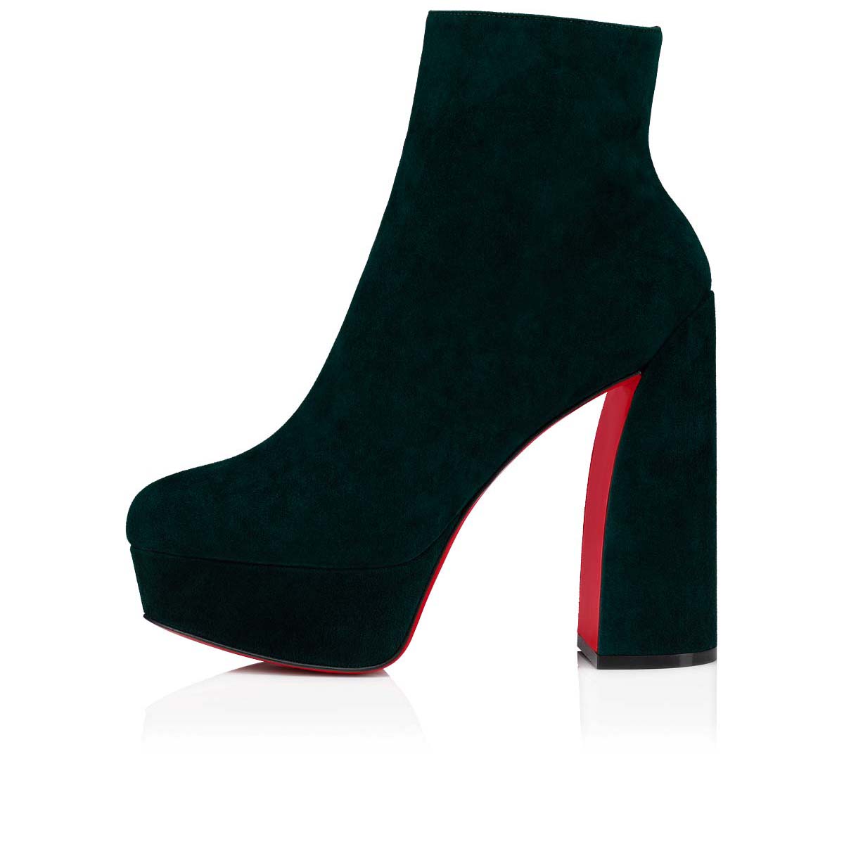 Green Women's Christian Louboutin Movida Booty Ankle Boots | rJCnvQ1t