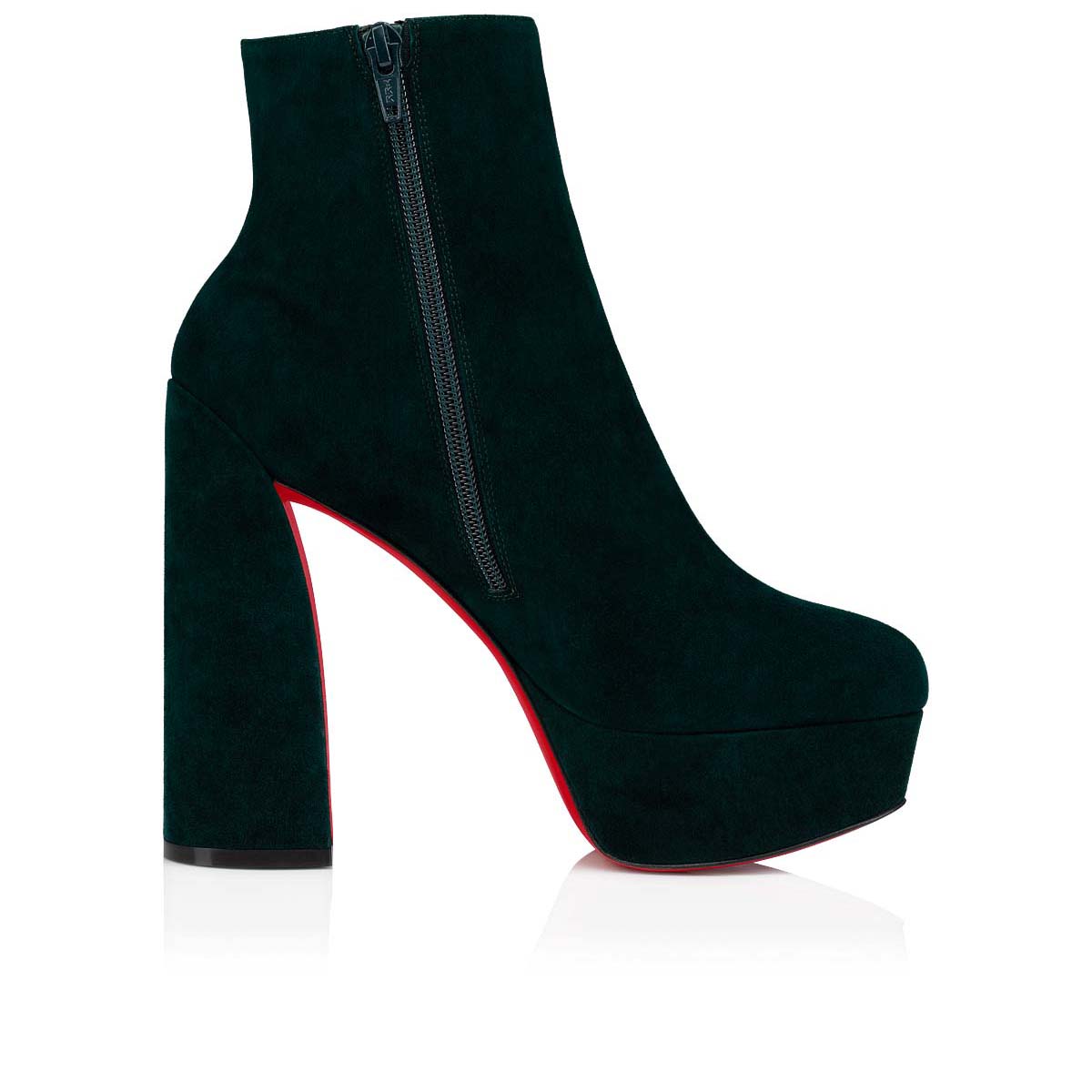 Green Women's Christian Louboutin Movida Booty Ankle Boots | rJCnvQ1t