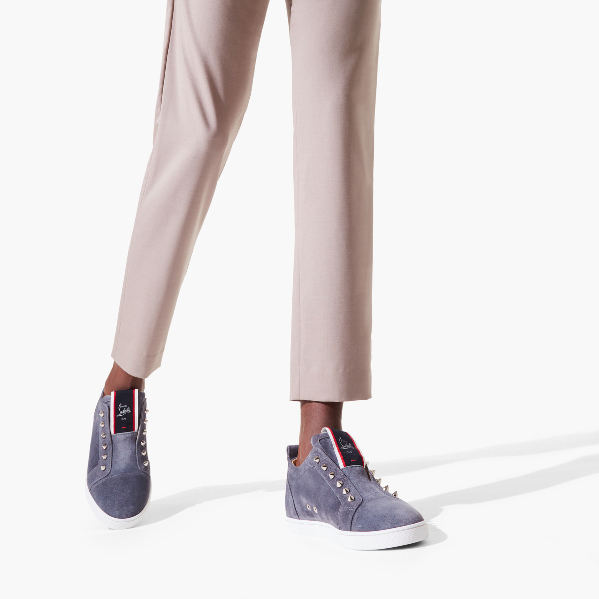 Grey Men's Christian Louboutin F.A.V Fique A Vontade Low Top Sneakers | Ir9wiAqg