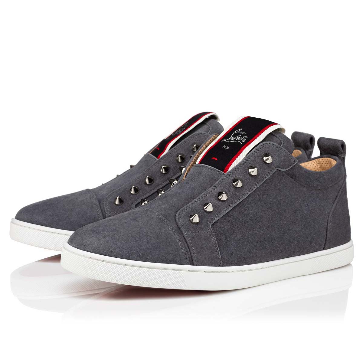 Grey Men\'s Christian Louboutin F.A.V Fique A Vontade Low Top Sneakers | Ir9wiAqg