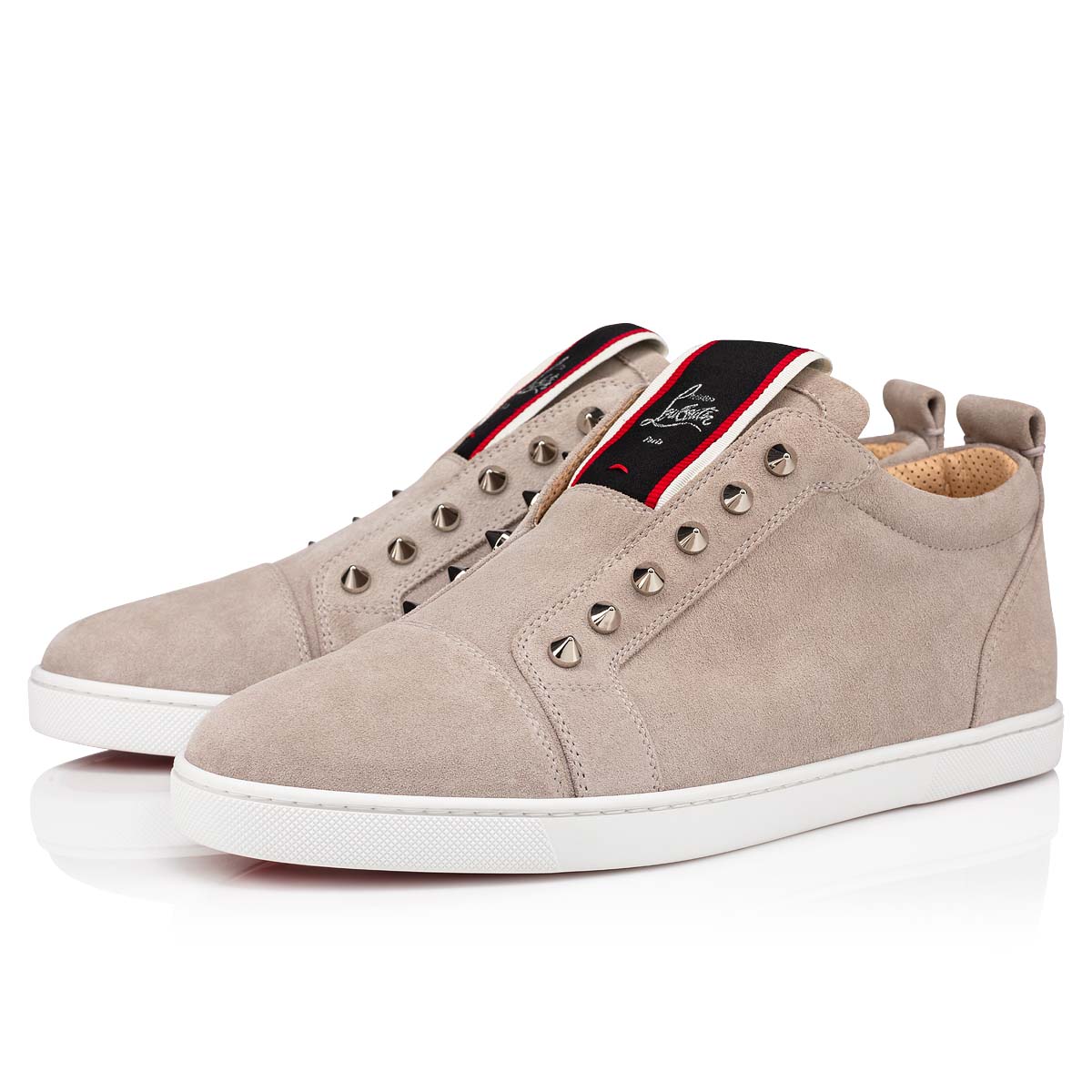 Grey Men\'s Christian Louboutin F.A.V Fique A Vontade Low Top Sneakers | lHDVuOiU