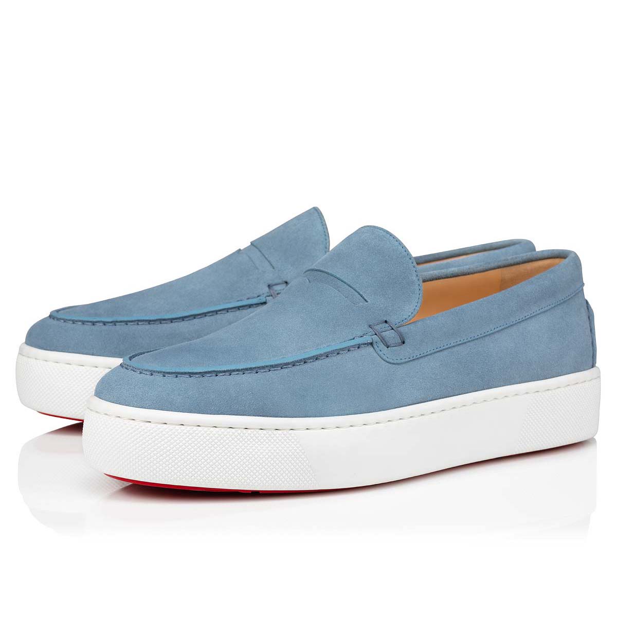 Grey Men\'s Christian Louboutin Paqueboat Low Top Sneakers | ZeJHzIwe