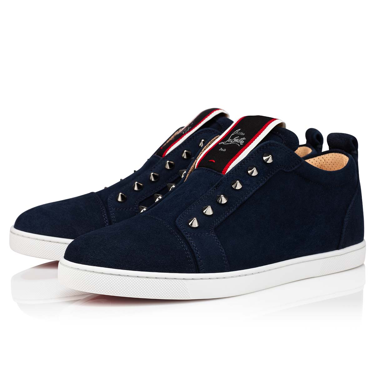 Navy Men\'s Christian Louboutin F.A.V Fique A Vontade Low Top Sneakers | TJrbAcbt