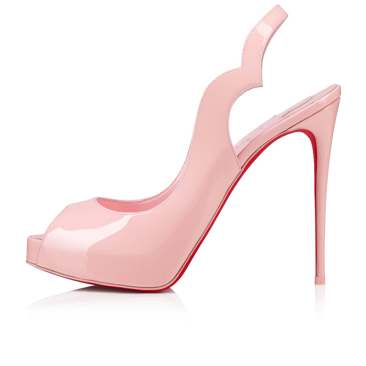 Pink Women's Christian Louboutin Hot Chick Sling Alta Platforms | 7T9Dn2cf