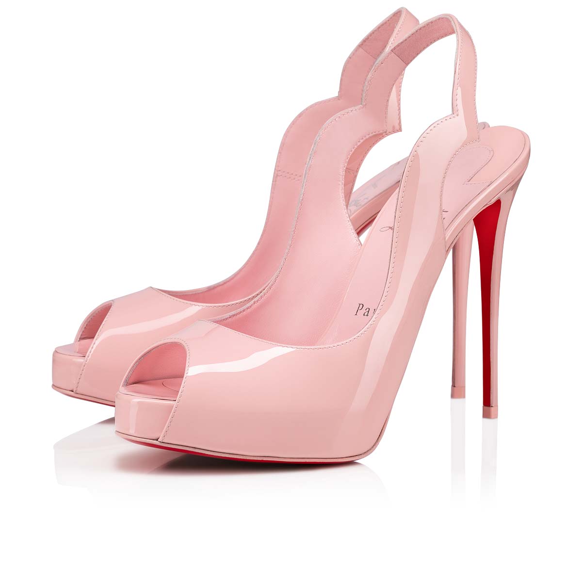 Pink Women\'s Christian Louboutin Hot Chick Sling Alta Platforms | 7T9Dn2cf