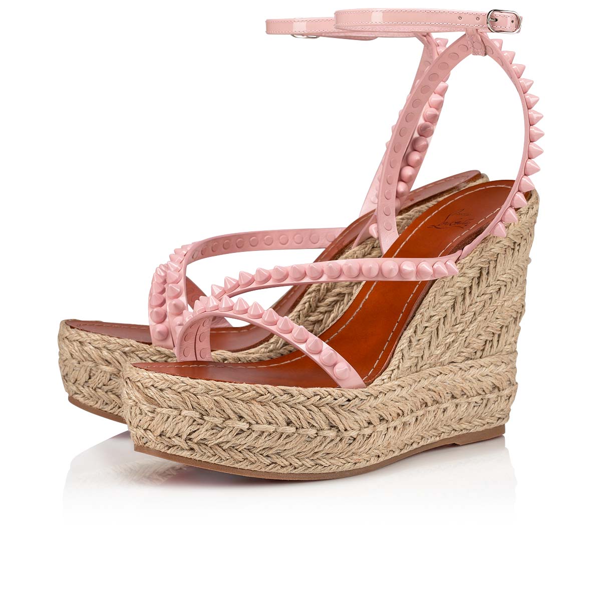 Pink Women\'s Christian Louboutin Mafaldina Zeppa Espadrilles | SCDsrZmF