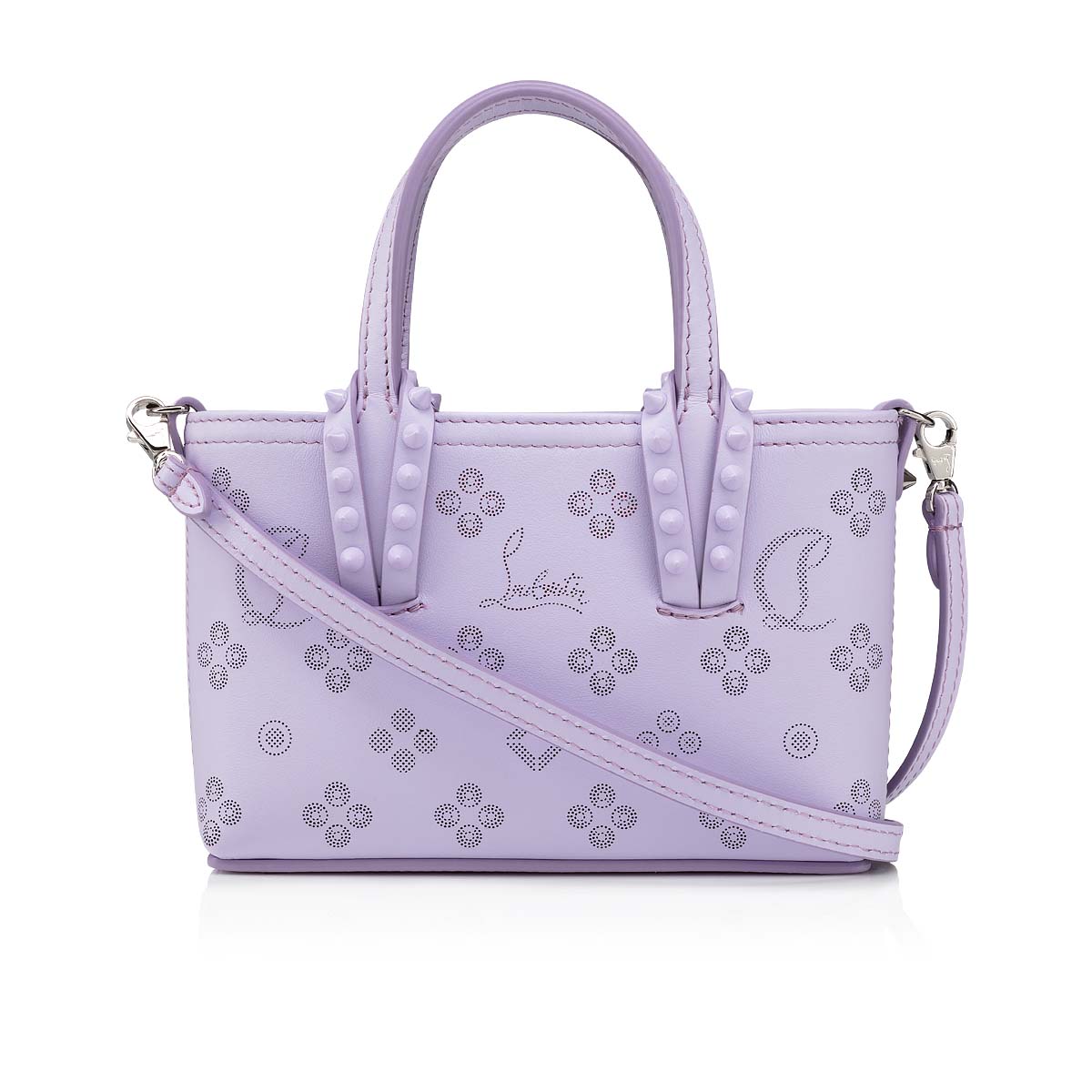 Purple Women's Christian Louboutin Cabata E/W Nano Totes | C3GzzNhr