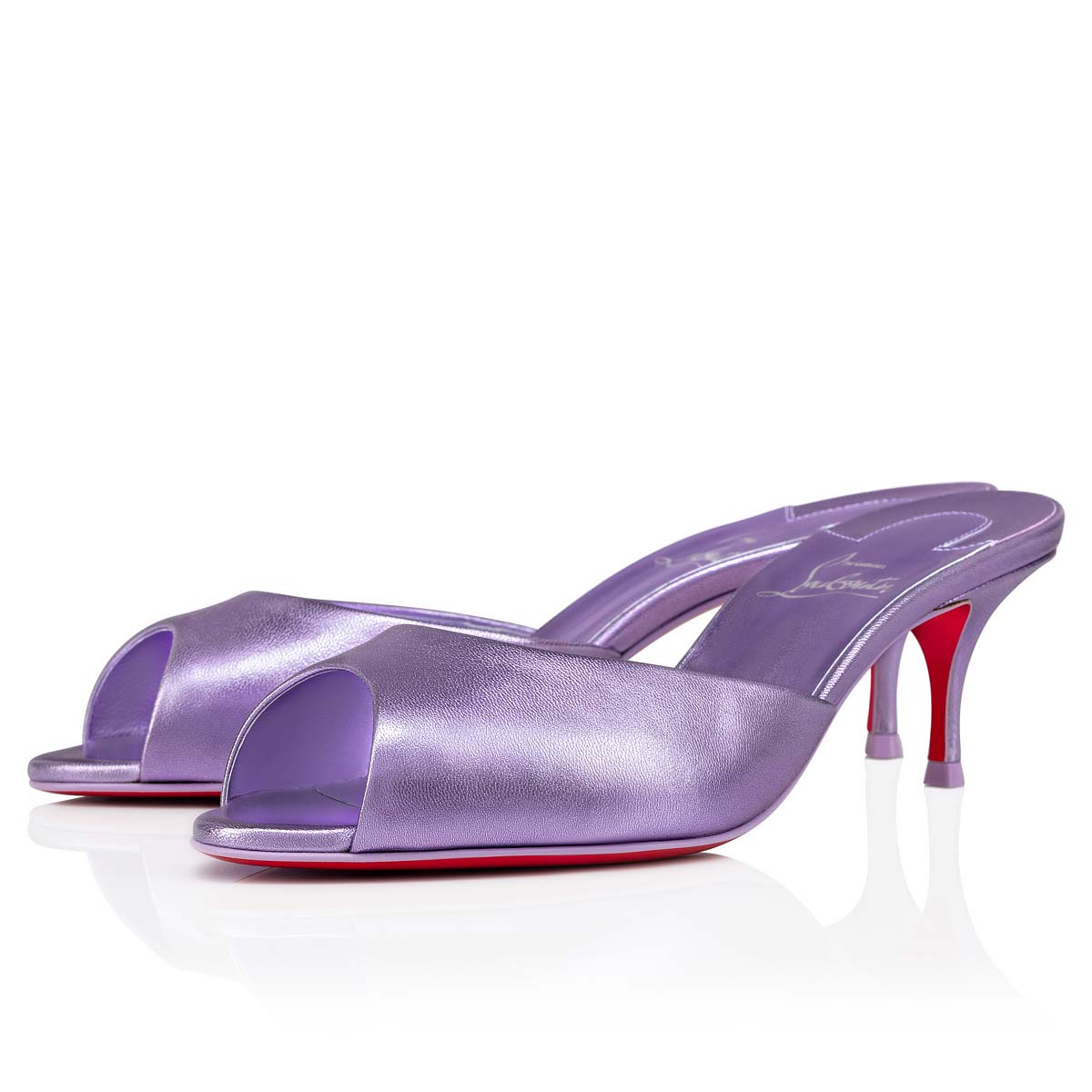 Purple Women\'s Christian Louboutin Me Dolly Mules | dX0ZNwVm