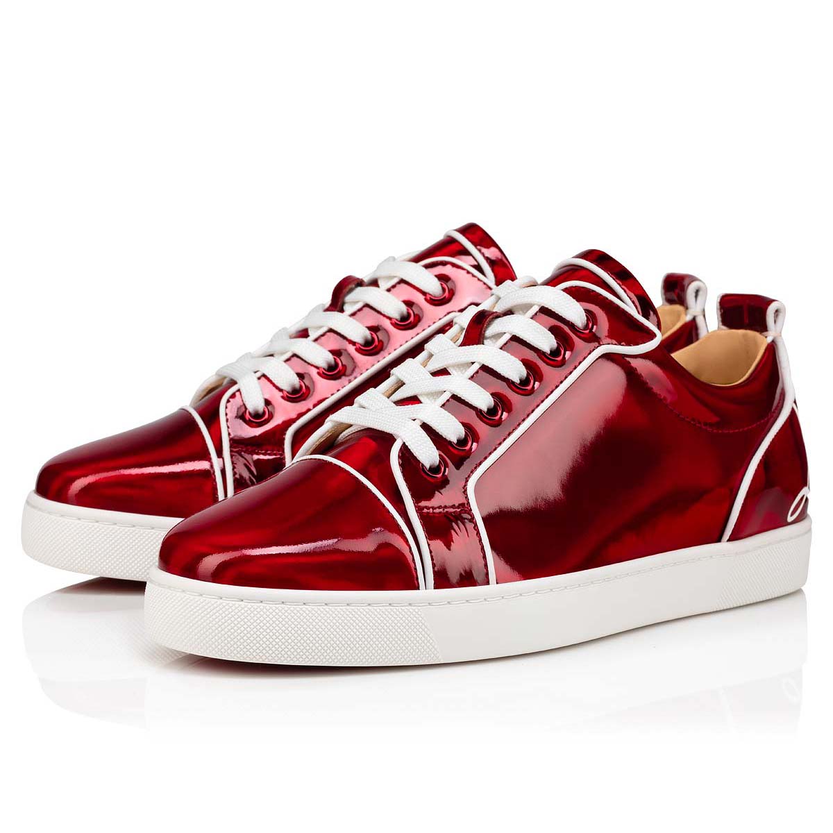 Red Men\'s Christian Louboutin Fun Louis Junior Low Top Sneakers | jcjemTHt