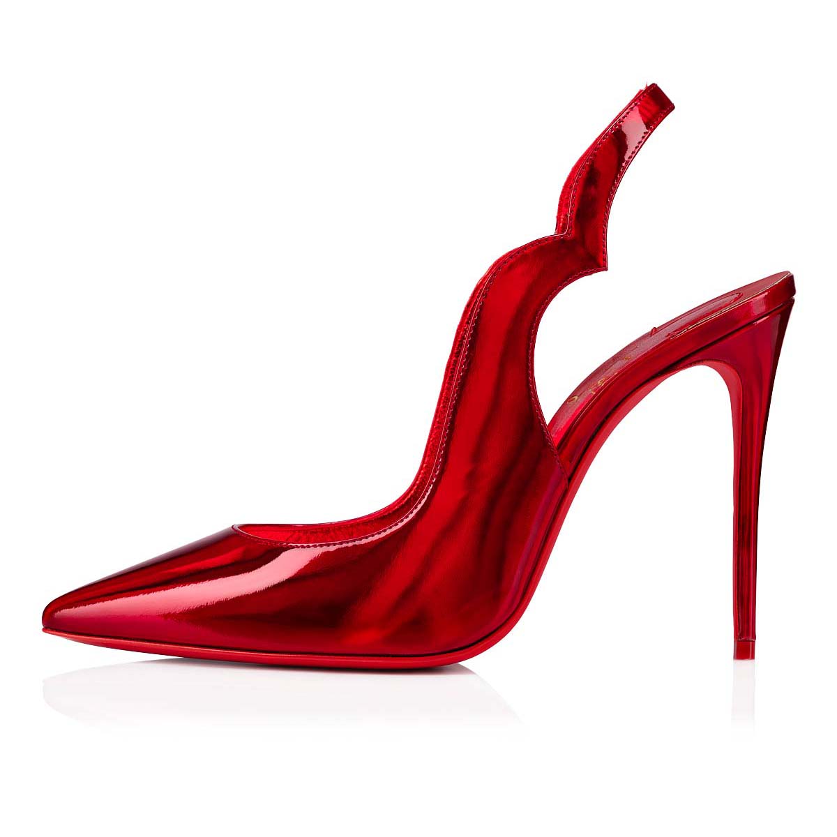 Red Women's Christian Louboutin Hot Chick Sling Heels | I86fsVpJ