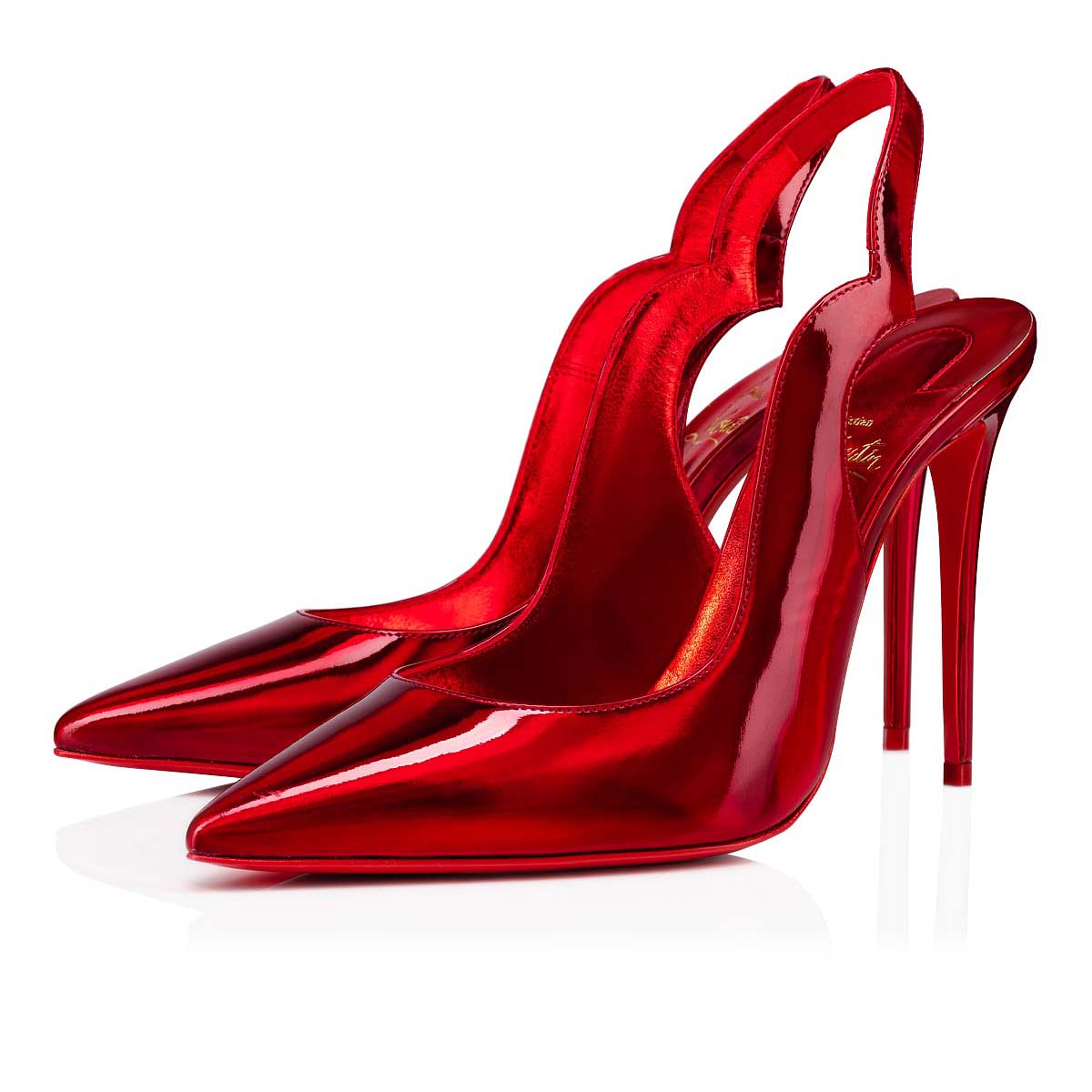 Red Women\'s Christian Louboutin Hot Chick Sling Heels | I86fsVpJ