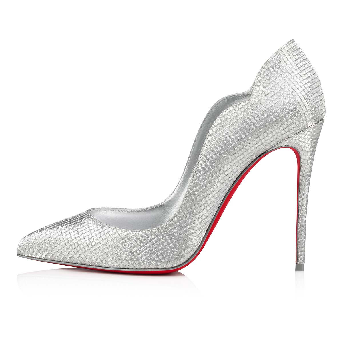 Silver / Silver Women's Christian Louboutin Hot Chick Heels | Gj13pXRi