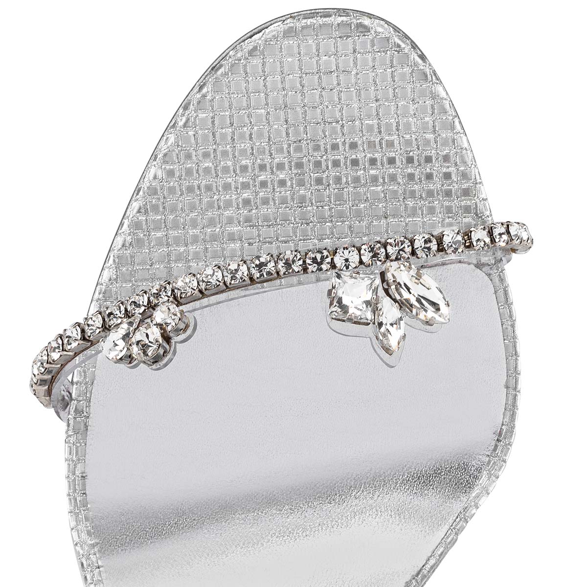 Silver / Silver Women's Christian Louboutin Just Queen Mules | oY4muVS6