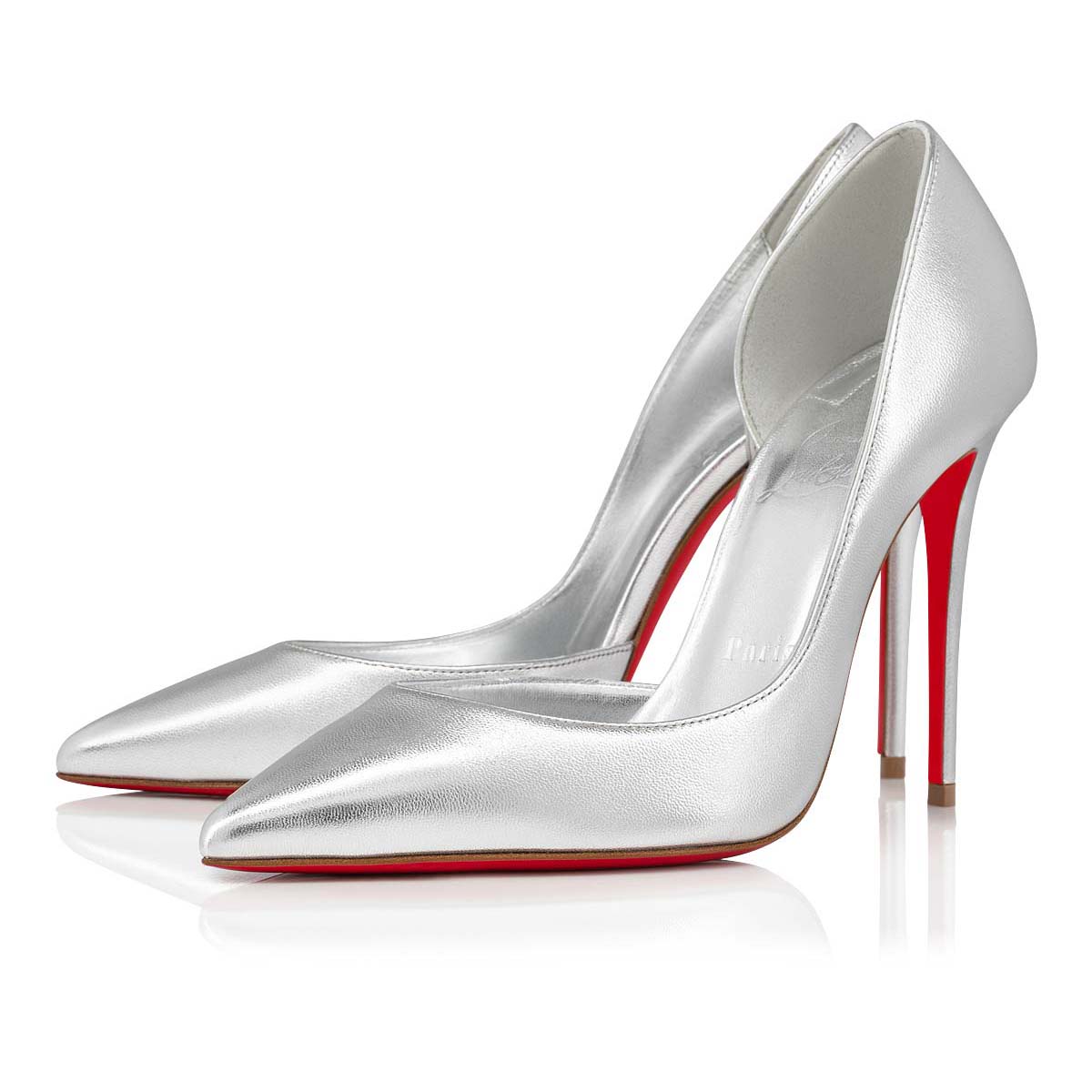 Silver Women\'s Christian Louboutin Iriza Heels | JFOufz4t