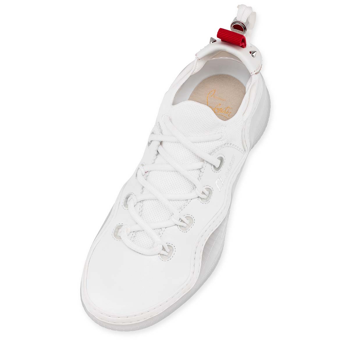 White Men's Christian Louboutin Arpoador Man Low Top Sneakers | NlM46sXn