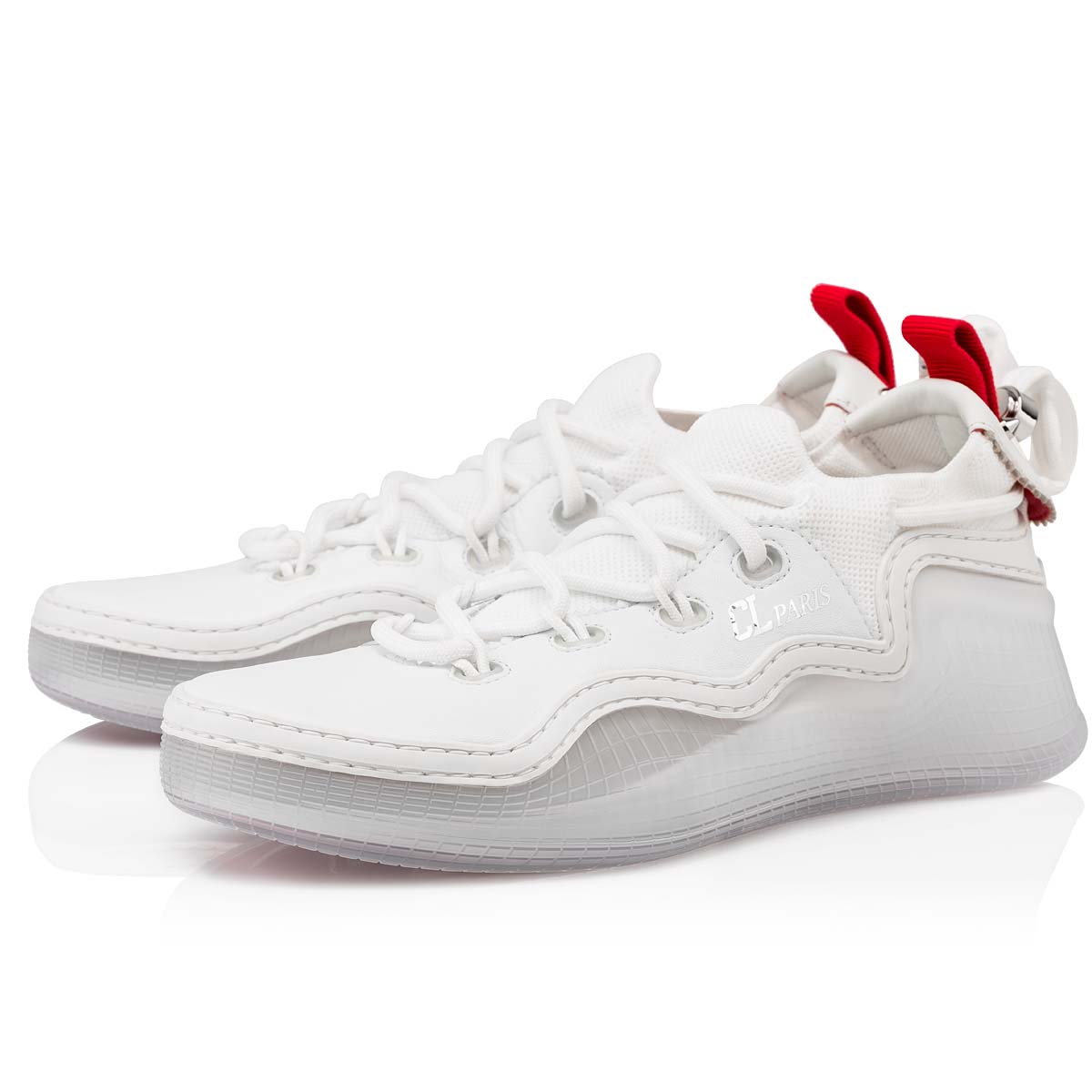 White Men\'s Christian Louboutin Arpoador Man Low Top Sneakers | NlM46sXn