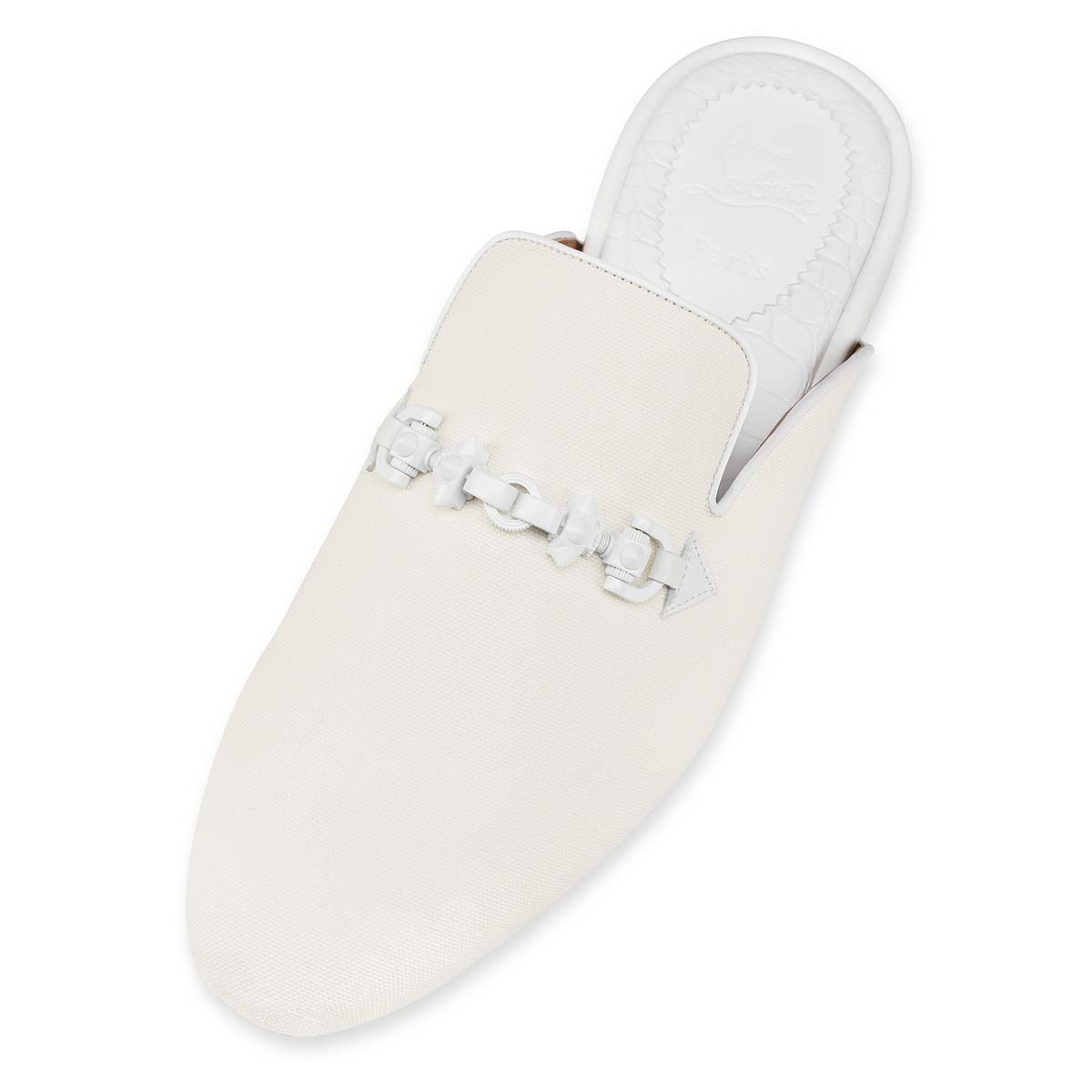 White Men's Christian Louboutin Coolito Swing Man Loafers & Slip-ons | h0QmBJu2